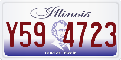 IL license plate Y594723