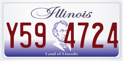 IL license plate Y594724