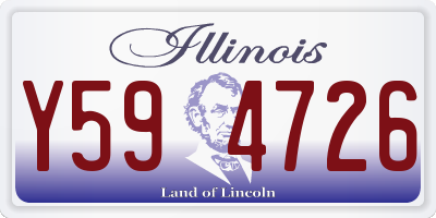 IL license plate Y594726