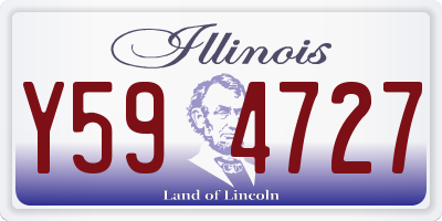 IL license plate Y594727