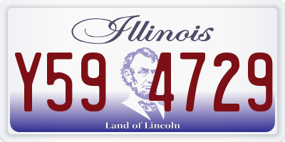 IL license plate Y594729