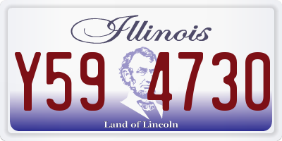IL license plate Y594730