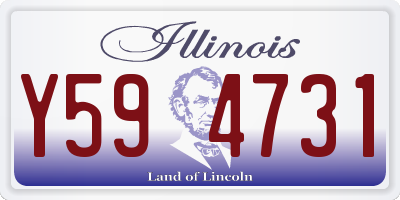 IL license plate Y594731