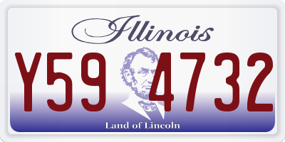 IL license plate Y594732
