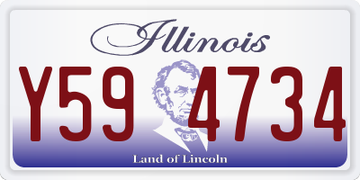 IL license plate Y594734
