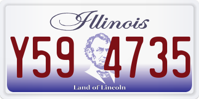 IL license plate Y594735