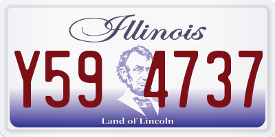 IL license plate Y594737