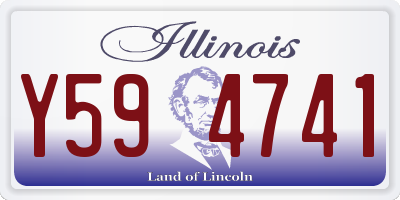 IL license plate Y594741