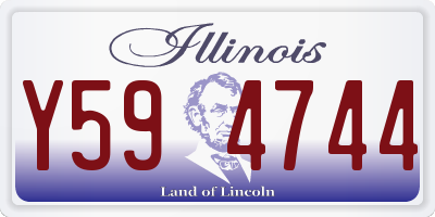 IL license plate Y594744
