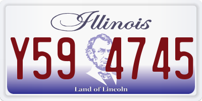 IL license plate Y594745