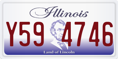 IL license plate Y594746