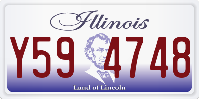 IL license plate Y594748