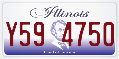 IL license plate Y594750