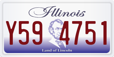 IL license plate Y594751