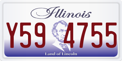 IL license plate Y594755
