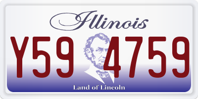 IL license plate Y594759
