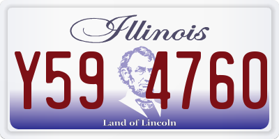 IL license plate Y594760