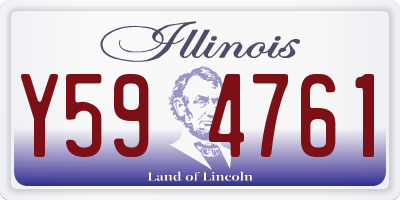 IL license plate Y594761
