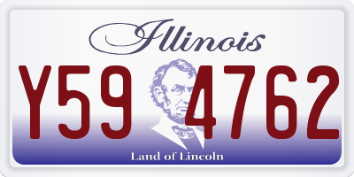 IL license plate Y594762