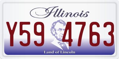 IL license plate Y594763
