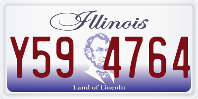 IL license plate Y594764