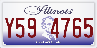 IL license plate Y594765