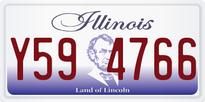 IL license plate Y594766