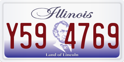 IL license plate Y594769