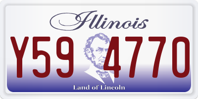 IL license plate Y594770