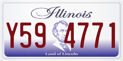 IL license plate Y594771