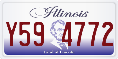 IL license plate Y594772