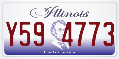 IL license plate Y594773