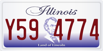 IL license plate Y594774