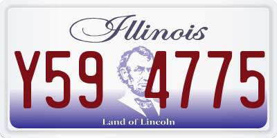 IL license plate Y594775