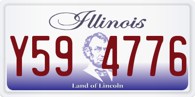 IL license plate Y594776