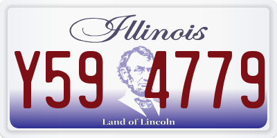 IL license plate Y594779