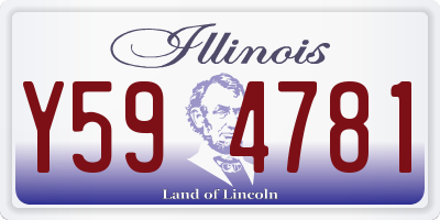 IL license plate Y594781