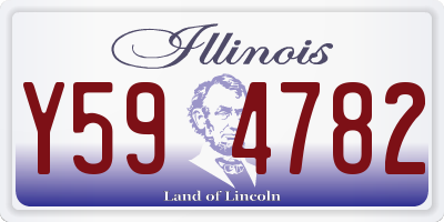 IL license plate Y594782