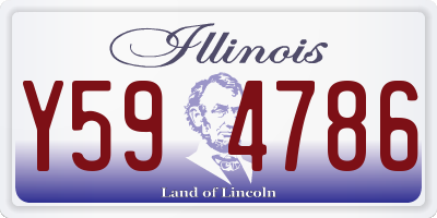 IL license plate Y594786