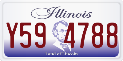 IL license plate Y594788