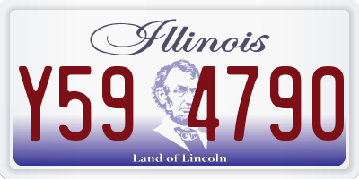 IL license plate Y594790