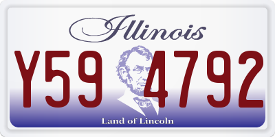 IL license plate Y594792