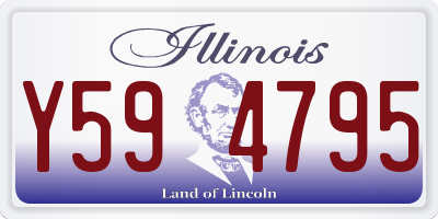 IL license plate Y594795