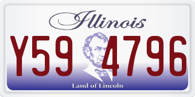 IL license plate Y594796