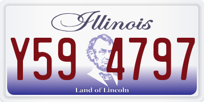 IL license plate Y594797