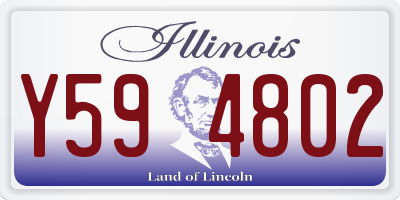 IL license plate Y594802