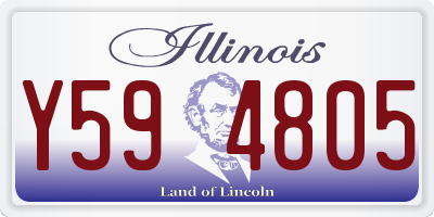 IL license plate Y594805