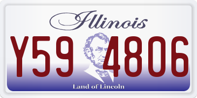 IL license plate Y594806
