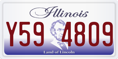 IL license plate Y594809