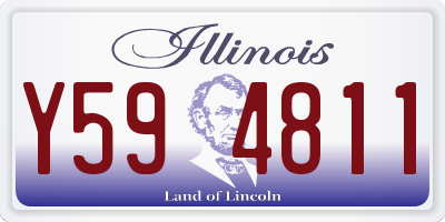 IL license plate Y594811